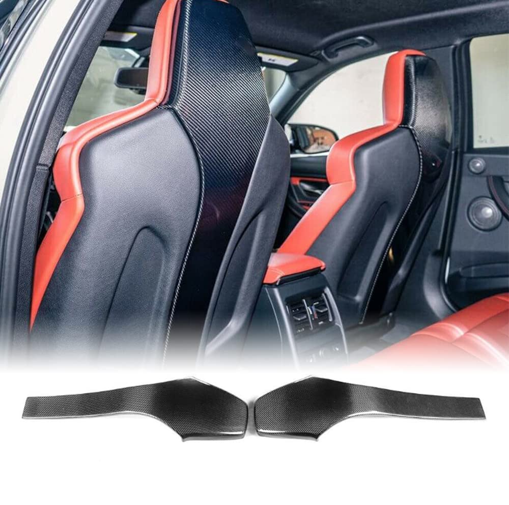 Carbon Fiber Seat Back Covers for BMW F80 M3 F82 F83 M4 F87 M2 M2C Sedan Coupe Convertible 2014-2019