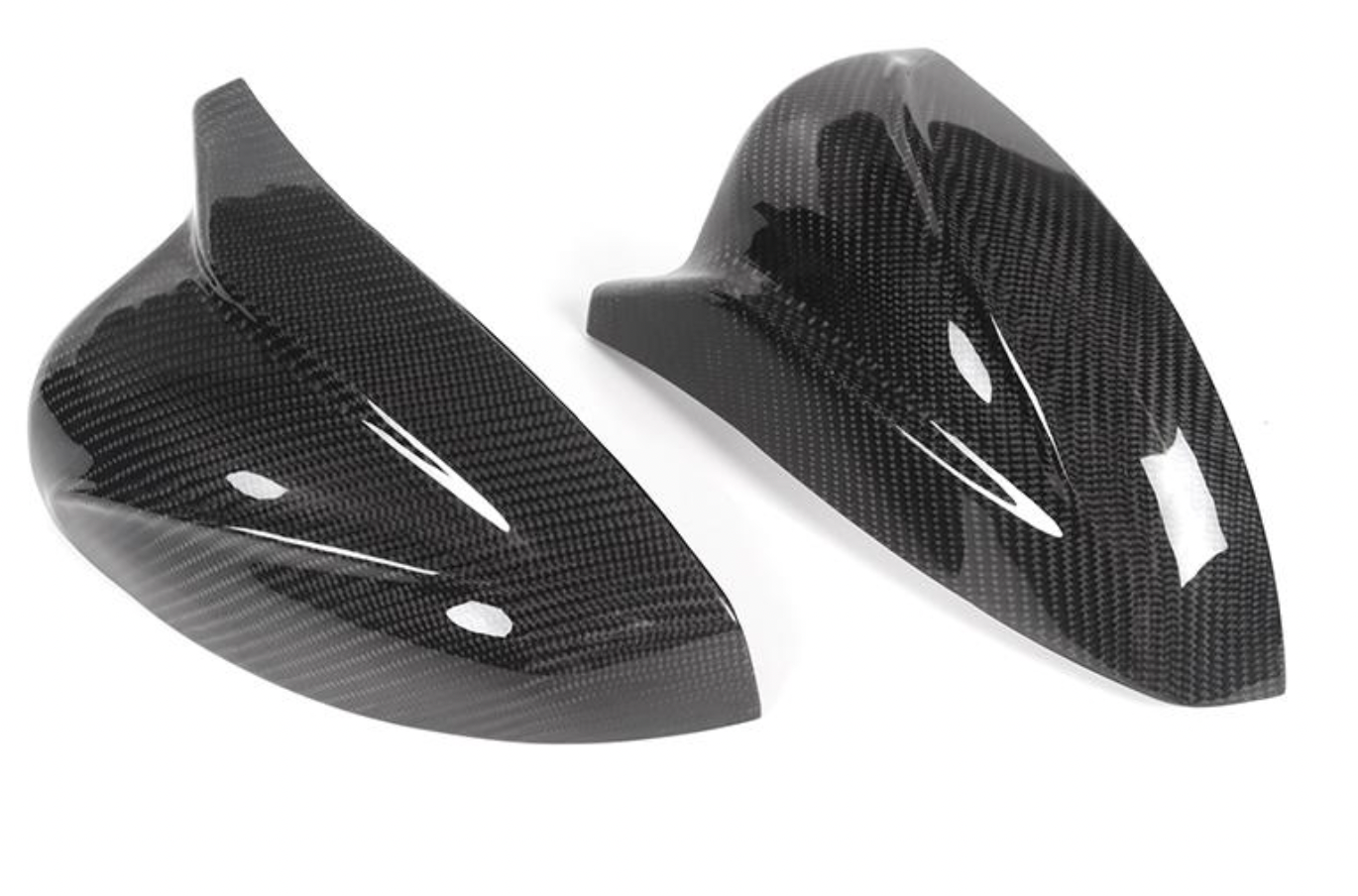 M Style Carbon Fiber Mirror Cap Set - Audi RS3 / S3 / A3