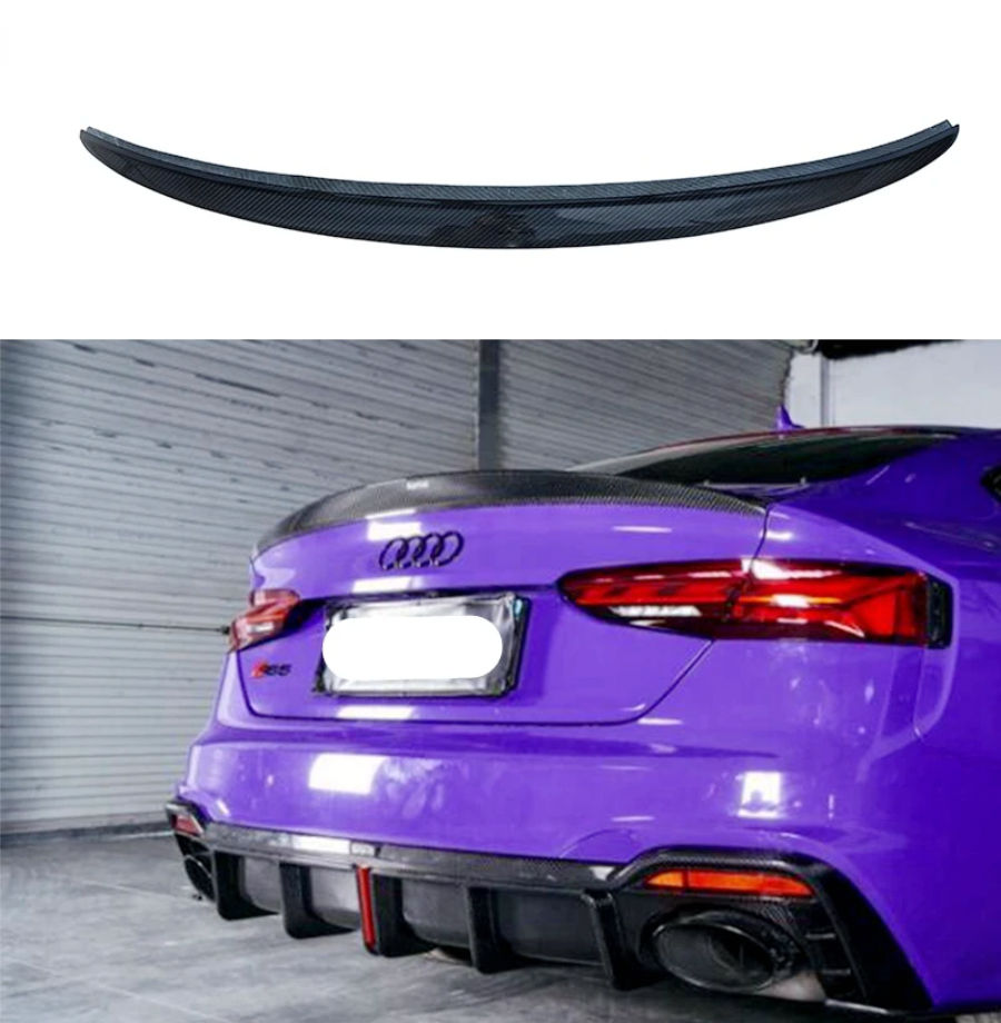 Carbon Fiber Rear Trunk Spoiler For AUDI A5 S5 RS5 Only Fit For 2 Doors 2017 2018 2019 2020